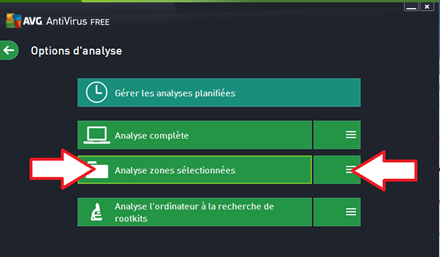 Sélectionner la zone à analyser