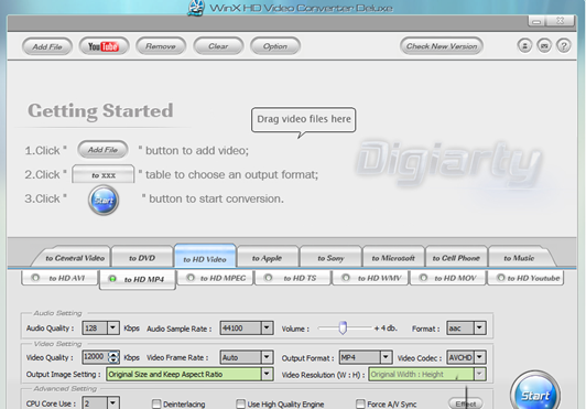 WinX HD Video Converter Deluxe