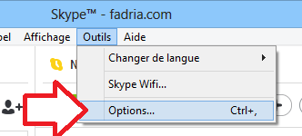 Options Skype