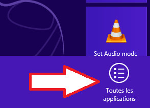 Toutes les applications sur Windows 8