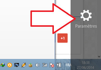 Paramères de Windows 8
