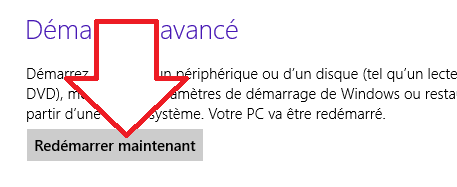 Démarrage personnalisé Windows 8