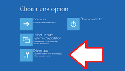 Démarrage de dépanage