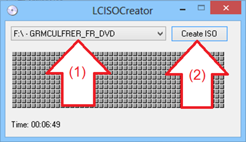 LC ISO Creator sélection de CD