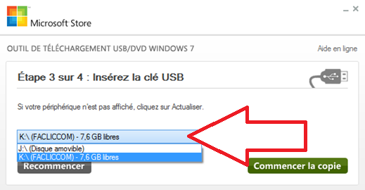 Création d'une version boot Windows 7