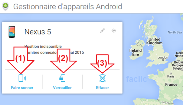 Paramètres Smartphones Volés