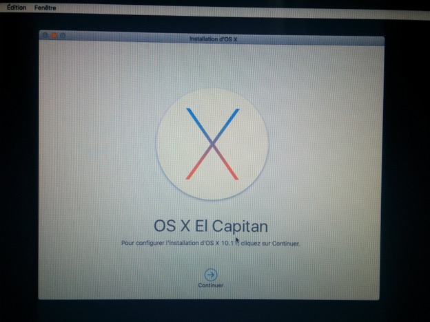 Installation d'OS X