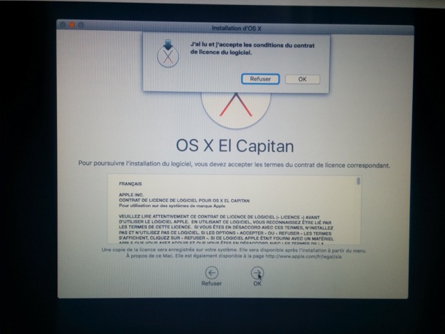 Condition d'Apple pour Mac OS X