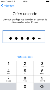 Code de verrouillage iPhone