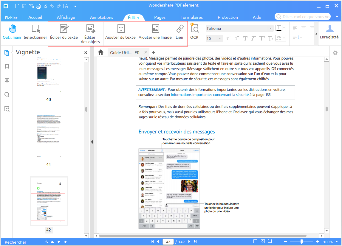 modification d'un fichier PDF securisé 